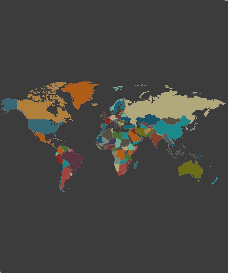 O mapa-múndi das línguas e dos sotaques do planeta